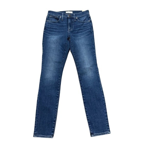 Madewell Denim - Madewell 9" Mid-Rise Skinny Blue Jeans Dark Wash Ankle Women's 26